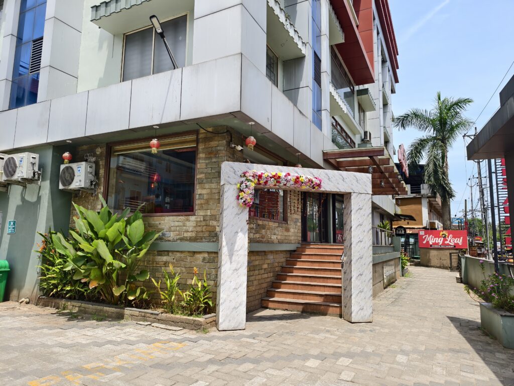 front view of the hotel